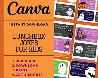 HALLOWEEN LUNCHBOX NOTES, Lunchbox Jokes for Kids, Lunchbox notes, Printable Notes, Lunchbox Jokes, Lunch Notes For Kids, Cute Lunchbox Note
