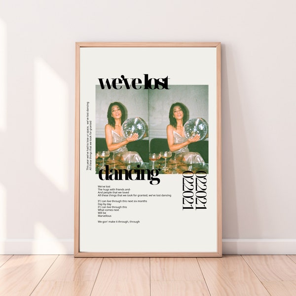 We've Lost Dancing: DIGITAL PRINT - Lyric Art, Fred Wieder Druck