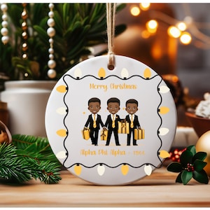 Alpha Phi Alpha Christmas Ornament, Fraternity, Divine Nine