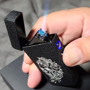 Valentine Gift, Laser Engraved Lighter, Customized Lighter, Electric and Gas Lighter, Personalized Lighter, Hybrid Lighter, Birthday Gift