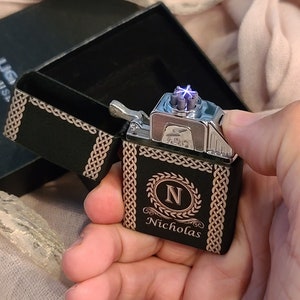 Valentine Gift, Laser Engraved Lighter, USB Lighter, Electric Lighter, Rechargeable Lighter, Customized Lighter, Birthday Gift, Smoking Gift