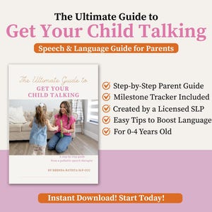 Speech Therapy Tips for Parents | Language Development PDF | Early Intervention | Speech Therapy Parent Handouts | Speech Therapy at Home