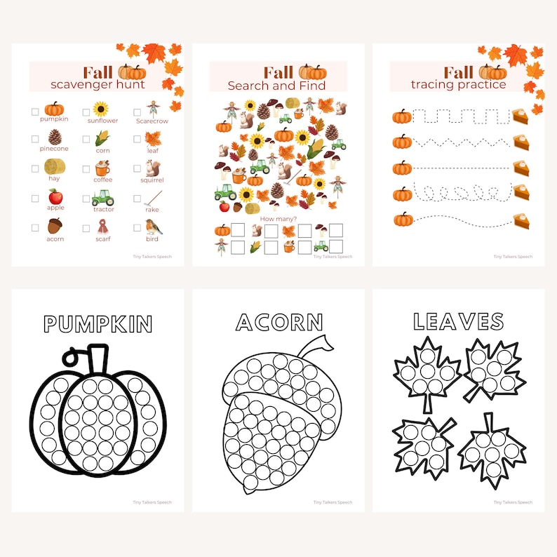 Fall activity printable fall printable fall scavenger hunt fall