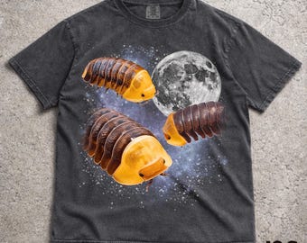 Drei Cubaris Gummi Ente Isopod Mond Shirt, niedliches Käfer Tshirt, Isopod Liebhaber Geschenk, Terrarium Haustier Tee, Natur Grafik Shirt