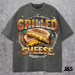 Grilled Cheese Shirt, Food Lover, Funny Gag T-Shirt, Weird Shirts, 90s Graphic T-Shirt, Trendy Aesthetic Shirts, Vaporwave Shirt