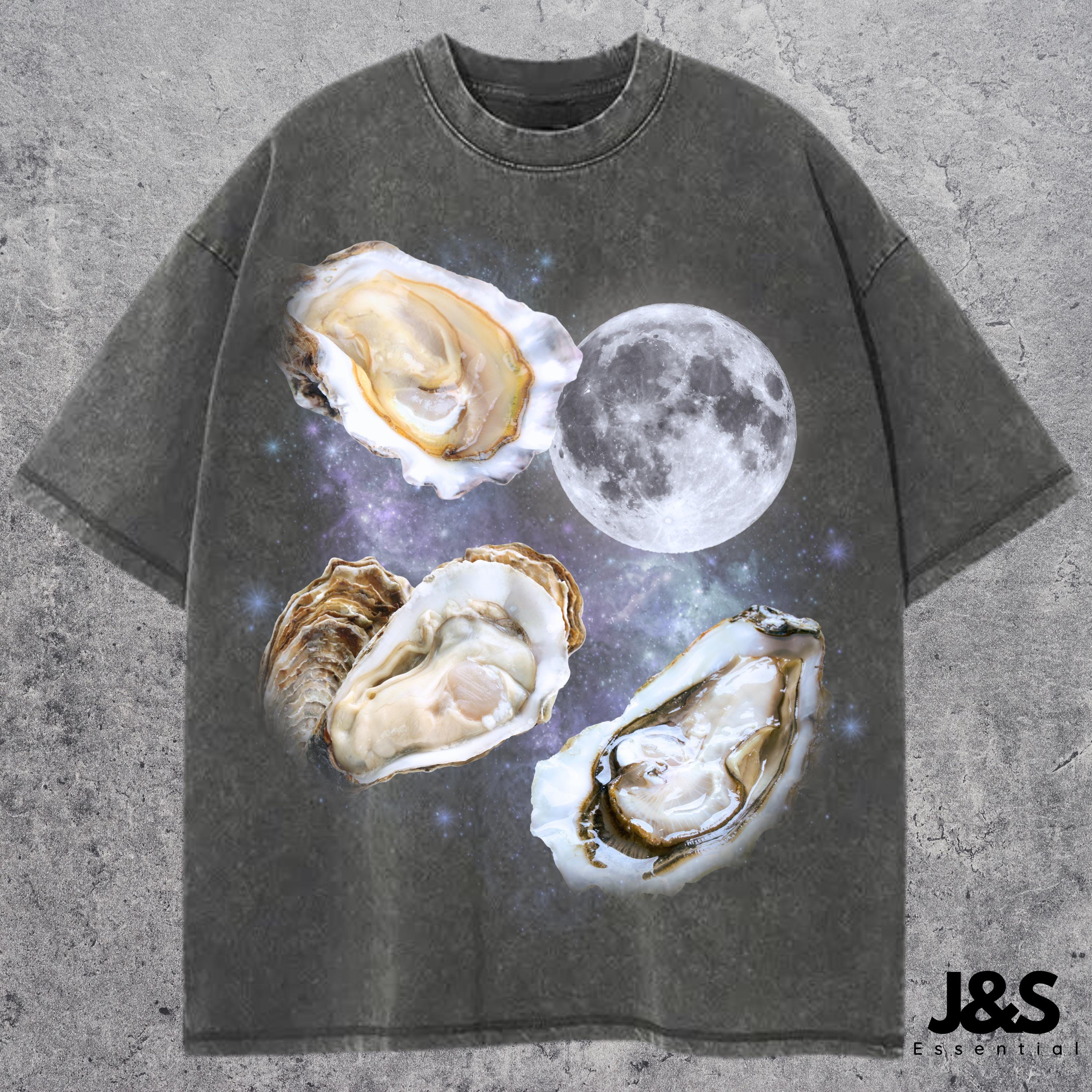 Tシャツ・カットソー SATUR Oyster Graphic Short Sleeve T-Shirt Retro Charcoal MUSINSA公式 | SATUR Sun Retro Graphic Short Sleeve T-Shirt