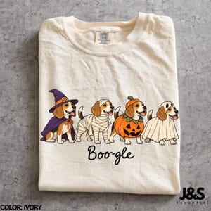 Beagle Halloween-tröja, Boo-gle-tröja, rolig Beagle-tröja, Halloween-hundtröja, Beagle-mammapresent, söt Beagle Halloween Comfort Colors®
