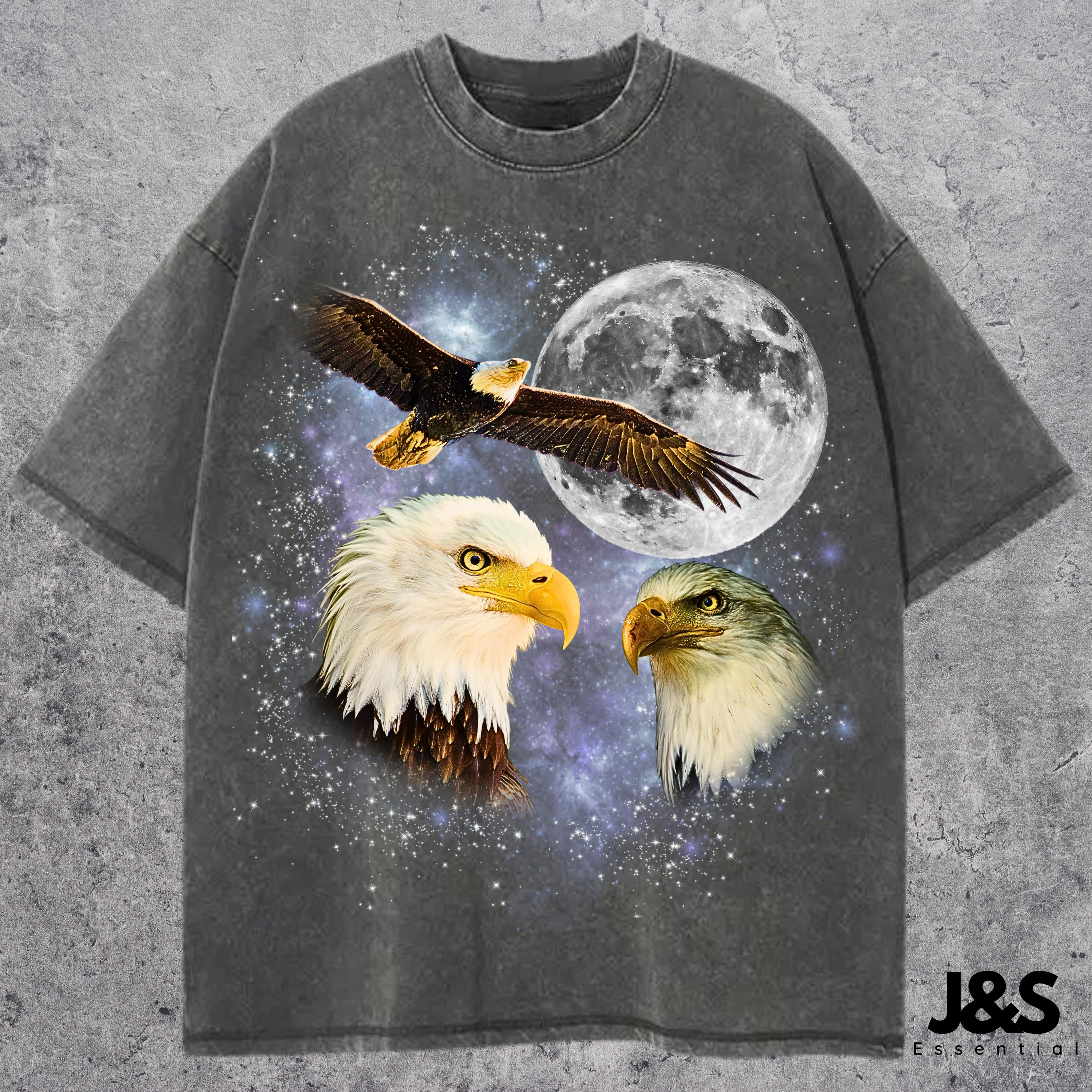VTG 90s Hazelwood Eagle Scenic T-Shirt Adult Large Black