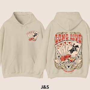 Es lebe Cowboy Hoodie, Vintage 90er Jahre Grafik Western Hoodie, Retro Rodeo Hoodie, Rodeo Oversize Cowboy Hoodie, Wilder Westen Geschenk, Cooles Geschenk