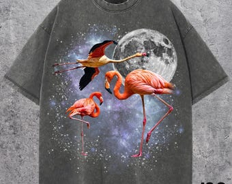 ヴィンテージ鳥Tシャツ：フラミンゴの絵、ミロの動物 - Etsy 日本