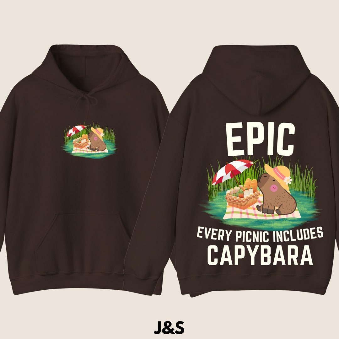 Deadlifting Capybara Hoodie (UK) main image 1