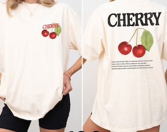 Vintage Cherry Fruit Shirt, Retro Fruits Vintage Graphic T-Shirt, Retro Cherry Tee, Oversized Cherry Tee, Vintage Y2K Shirt, Oversized Tee