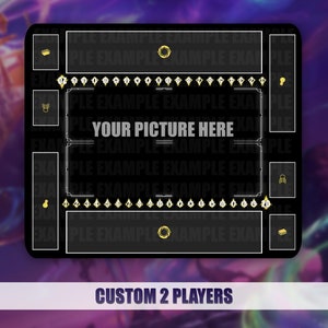 Playmat TCG Lorcana - 2 Players custom | 70*60