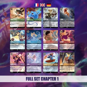 Lorcana Proxy Card | Full Enchanted Set Chapter 1 ( EN/FR/DE )