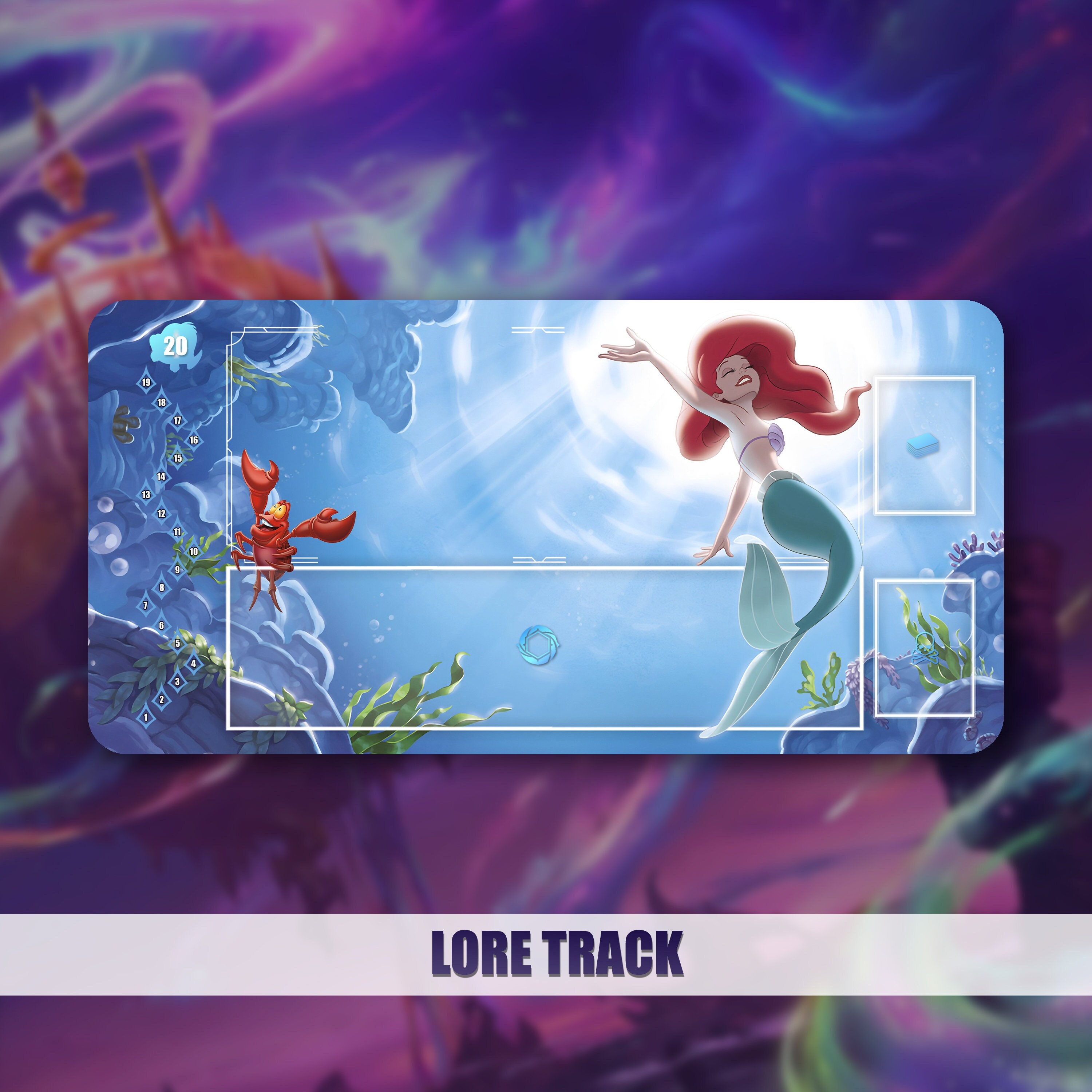 Playmat TCG Lorcana - Little Mermaid - Etsy