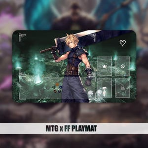 Playmat MTG : MTG x FF - Cloud/Midgar