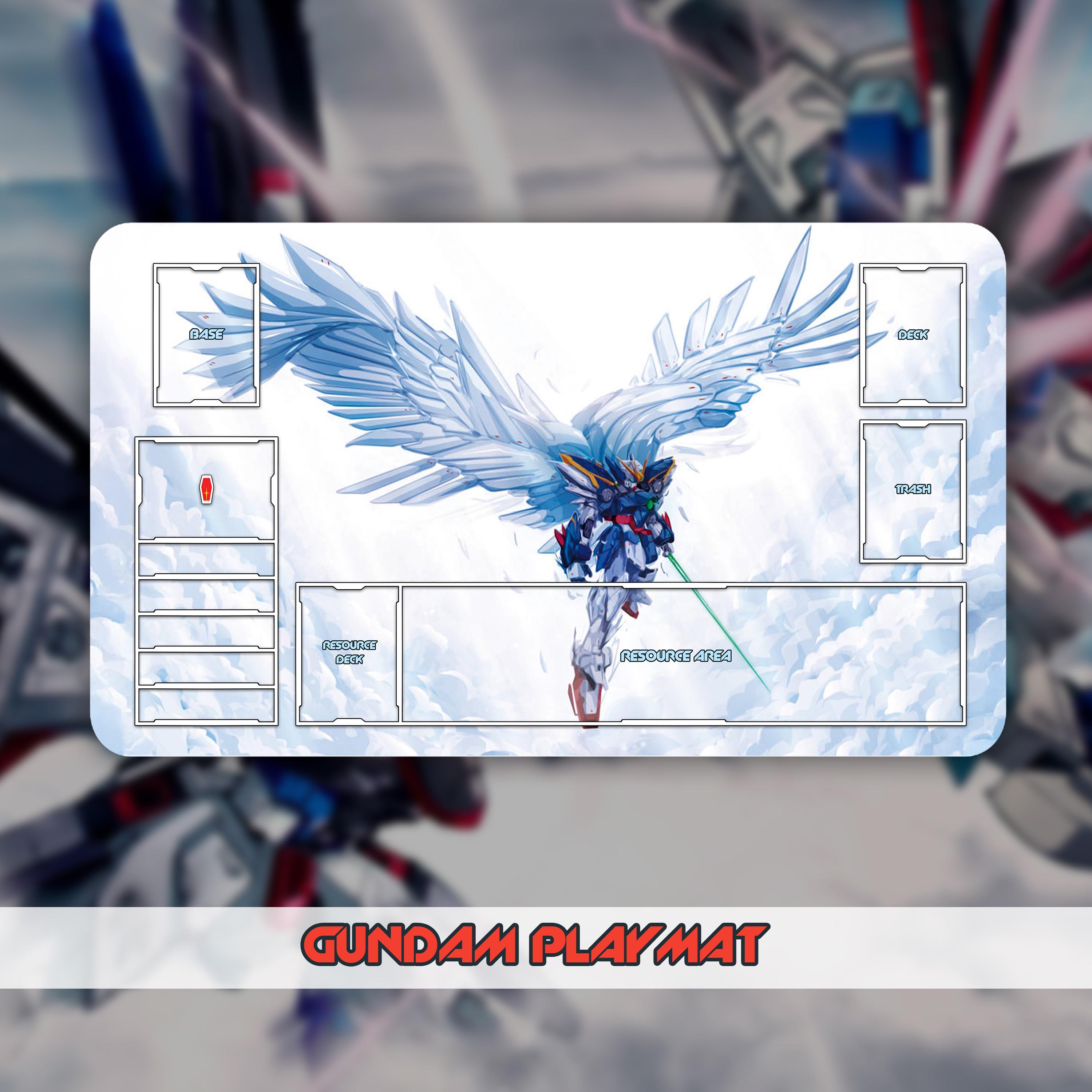 プレイマット ガンダム TCG - ウイングガンダムゼロ II (ゾーンあり