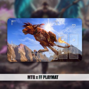 Playmat MTG : MTG x FF - Red X|||