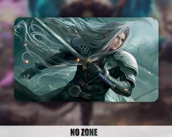 Playmat MTG: MTG X FF - Sephiroth (with or Without Zones) Stitched