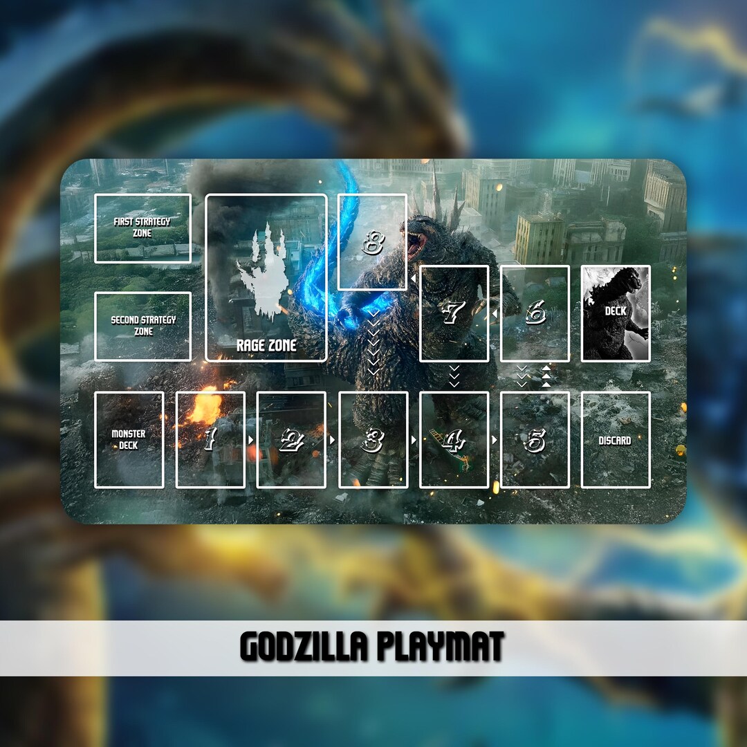 プレイマット ゴジラ TCG - ゴジラ 3 - Etsy 日本