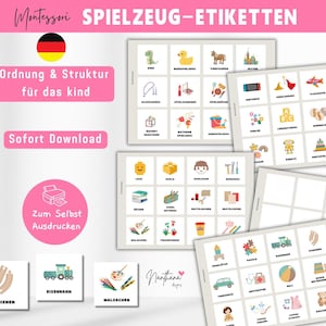 Eckigen Spielzeugetiketten für Kinder- kinderzimmer etiketten- digitale Downloads- Digitale Ordnung leicht gemacht.