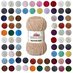 3,99 EUR/100g Strickfein Himalaya Dolphin Baby super Bulky Chenille Garn Wolle strickgarn 100 gr afbeelding 9