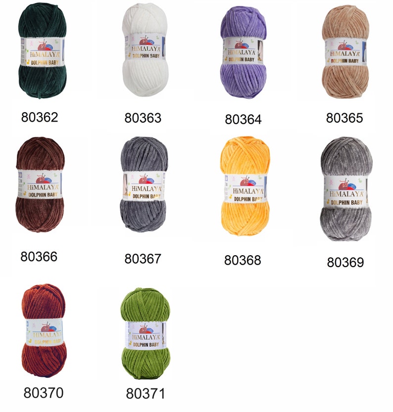 3,99 EUR/100g Strickfein Himalaya Dolphin Baby super Bulky Chenille Garn Wolle strickgarn 100 gr 80362 - tannengrün