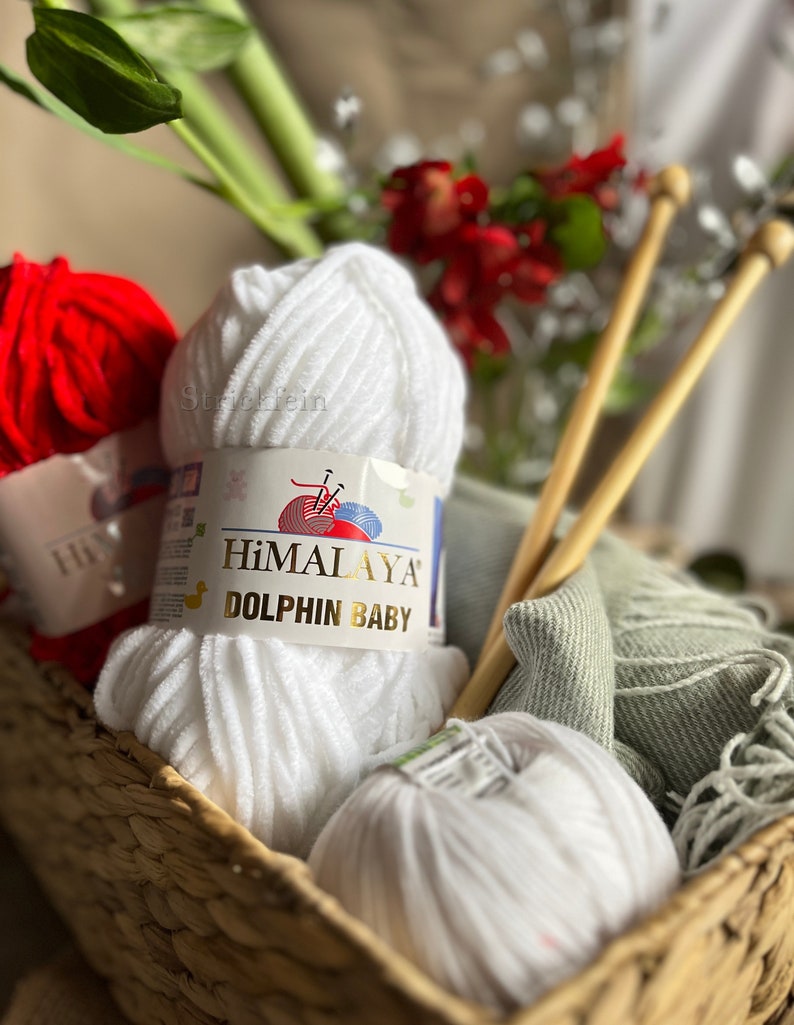 3,99 EUR/100g Strickfein Himalaya Dolphin Baby super Bulky Chenille Garn Wolle strickgarn 100 gr afbeelding 10