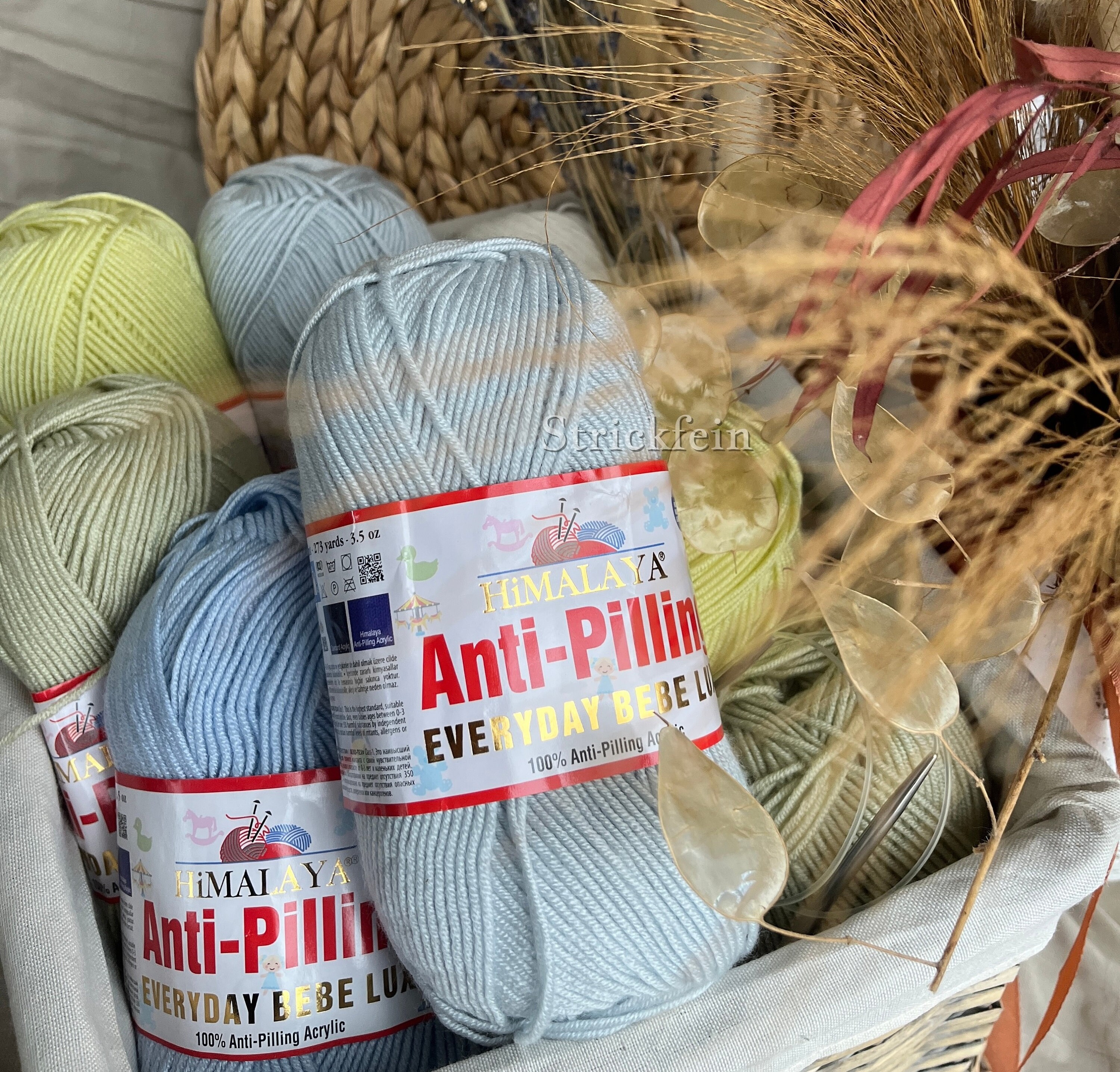 Himalaya Everyday Bebe Lux Strickgarn – 100% Antipilling Acryl, 100g/250m, Öko-Tex Zertifiziert, Für Baby- Und Erwachsenenkleidung