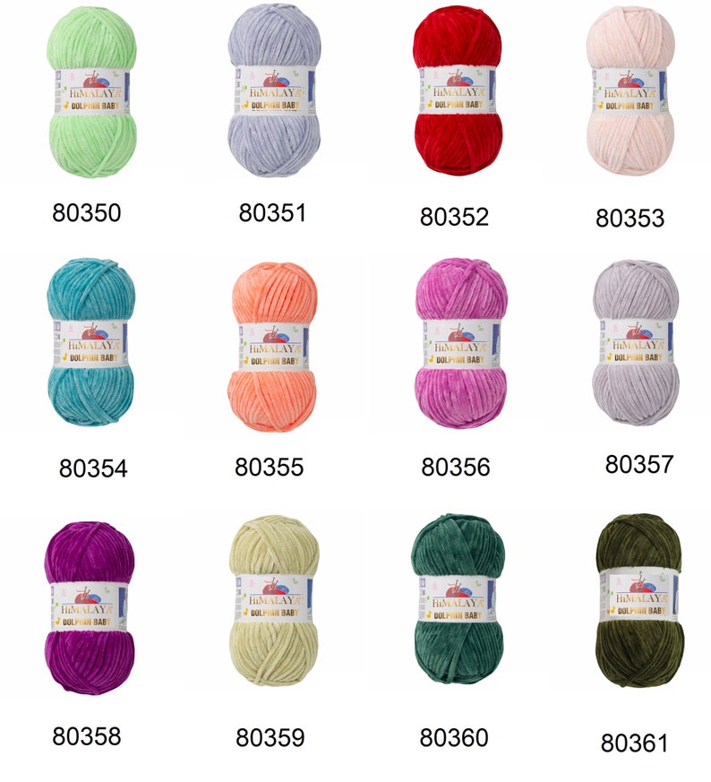 3,99 EUR/100g Strickfein Himalaya Dolphin Baby super Bulky Chenille Garn Wolle strickgarn 100 gr Bild 7