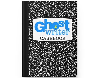 Ghostwriter Casebook Hardcover Journal 90s retro notebook gift for mom, dad, PBS Kids Ghostwriter 90s TV vibe composition notebook journal