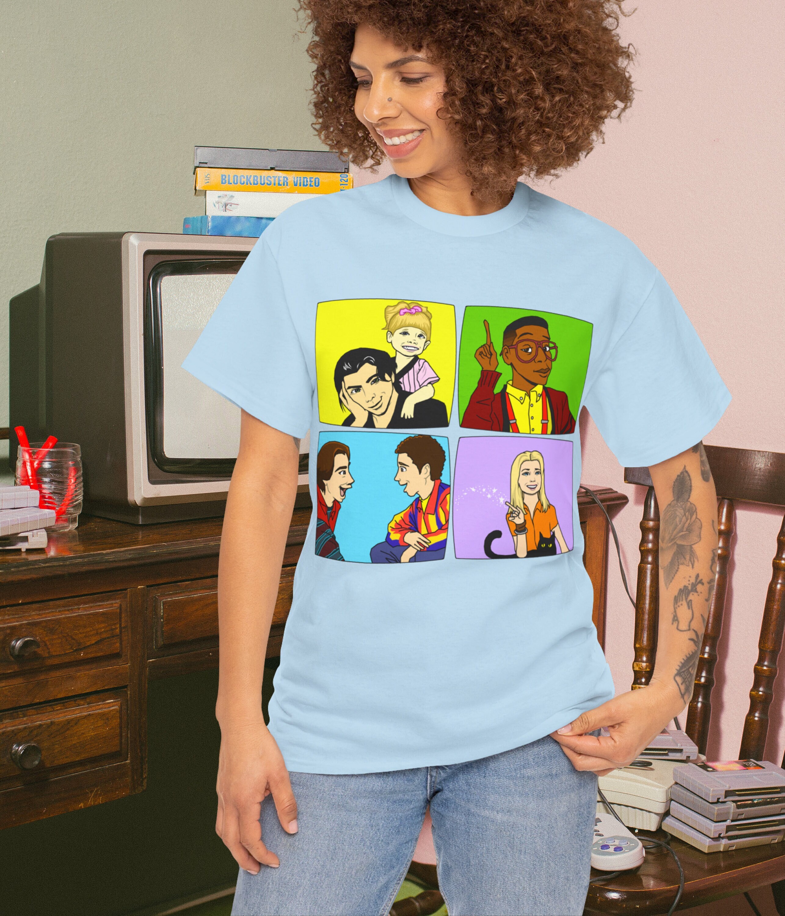 TGIF T-Shirt 90s Full House Family Matters Boy Meets World Sabrina the Teenage Witch tshirt 90s gift for mom retro gift for dad nostalgia