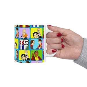 TGIF Ceramic Mug 11oz Boy Meets World Full House Family Matters Sabrina The Teenage Witch mug gift for him fun 90s nostalgia mug urkel 80s