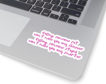 Mean Girls Sticker movie quote sticker for girls gift for her Regina George decal 90s retro pink sticker inspirational quote mean girls nice