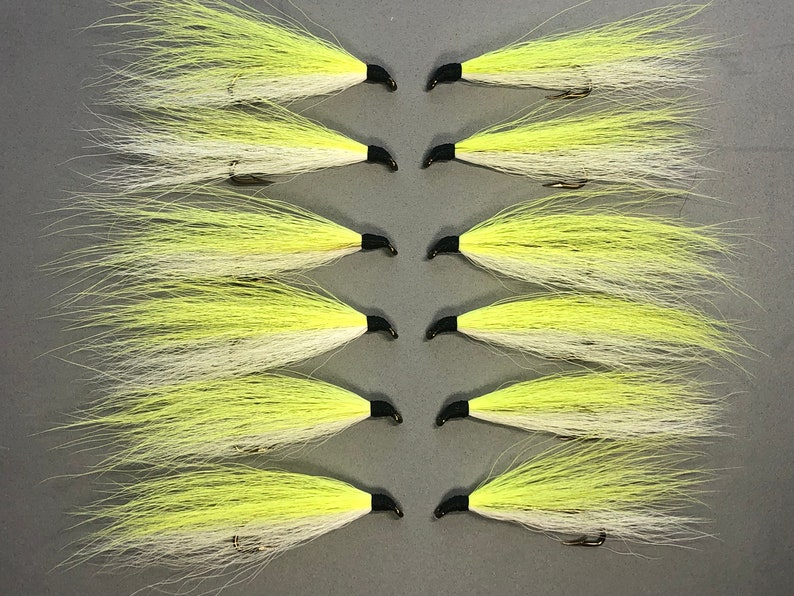 1-Dozen Original RUSSIAN RIVER COHO Salmon Flies - 3/8" Gap, 5X Strong Mustad Hook. Legal size for Russian & Kenai Rivers. image 8