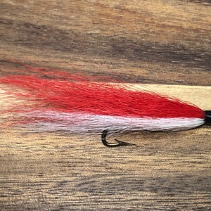 1-Dozen Original RUSSIAN RIVER COHO Salmon Flies - 3/8" Gap, 5X Strong Mustad Hook. Legal size for Russian & Kenai Rivers. image 2