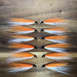 1-Dozen Original RUSSIAN RIVER COHO Salmon Flies - 3/8" Gap, 5X Strong Mustad Hook. Legal size for Russian & Kenai Rivers. image 7