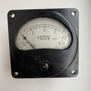 Vintage electrical measuring device voltmeter