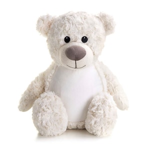 Cream Bear Personalised & Weighted Plushies, Bear, Soft Toy.For Anxiety,Autism,Depression, ADHD, PTSD,Insomnia.Calming and soothing.