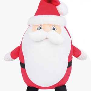 Xmas Santa - Personalised Weighted CHRISTMAS Plushies,Bear,soft Toy. For Anxiety,Autism,Depression,ADHD.  Calming and soothing.