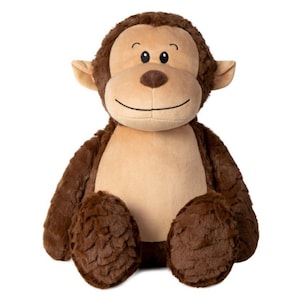 Monkey - Personalised Weighted Anxiety Plushie. Soothing & Calming. ADHD,Autism, Anxiety, ASD, PTSD, Depression,Stress,Sensory.