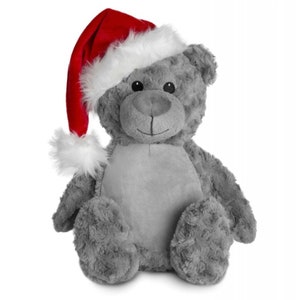 Personalised Weighted CHRISTMAS Xmas Plushies,Bear,soft Toy. For Anxiety,Autism,Depression,ADHD.  Calming and soothing. Free personalisation