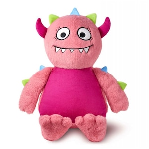 PINK MONSTER - Personalised & Weighted Plushies,Bear,soft Toy,Teddy&#39;s. For Anxiety,Autism, Depression,ADHD,PTsT. Calming and soothing.