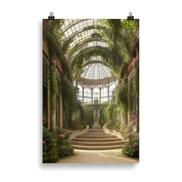 Poster 61X91cm  Druck Botanischer Garten Sintra ,Wand Dekor ,Sintra Poster, Sintra Wand Kunst Geschenk