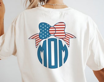 Patriottisch monogram, png-bestand: 4 juli strik Amerikaanse vlag (digitale download)