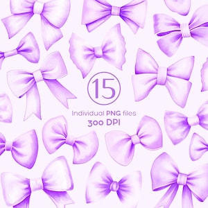Acquerello Fiocchi Viola PNG Clipart Fiocco Collezione Nastro Fiocco Clip Art Png Lilla Fiocco Design Papillon PNG Acquerello Lavanda Fiocco Nastro PNG