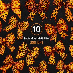 Acquerello Arancione Leopardo Fiocchi Png Clipart Fiocco Collezione Nastro Cheer Bow PNG Cheetah Bow Tie PNG Acquerello Arancione Coquette Bow PNG Trendy