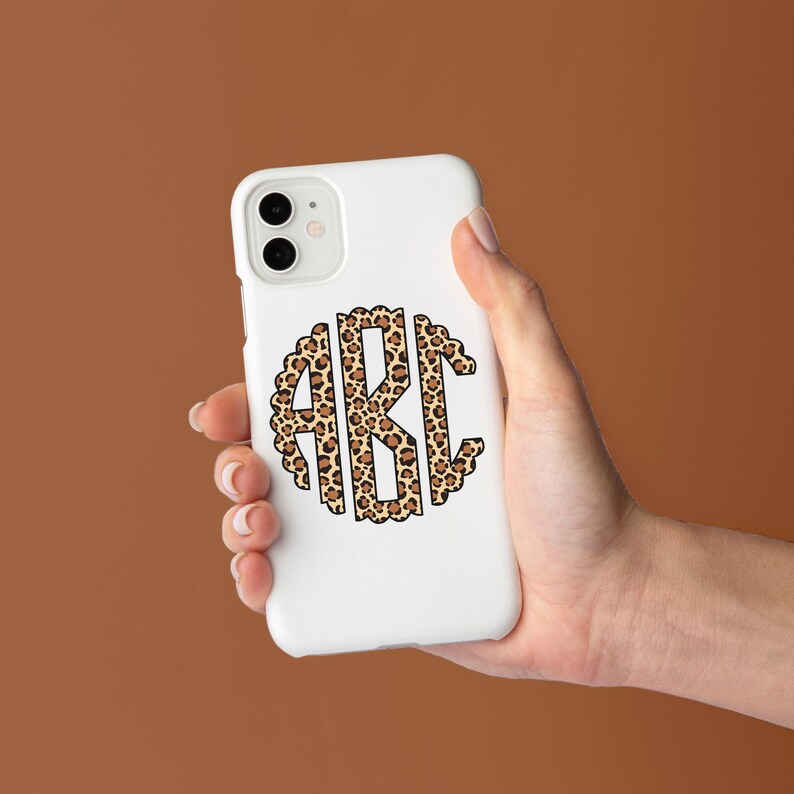 Leopard Print Monogram Leopard Monogram PNG, Leopard Circle Monogram Letters A-Z, Leopard ...