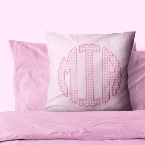Pink Am Monogram Pink Checkered Monogram PNG, Monogram Letters A-Z, Personalized ...