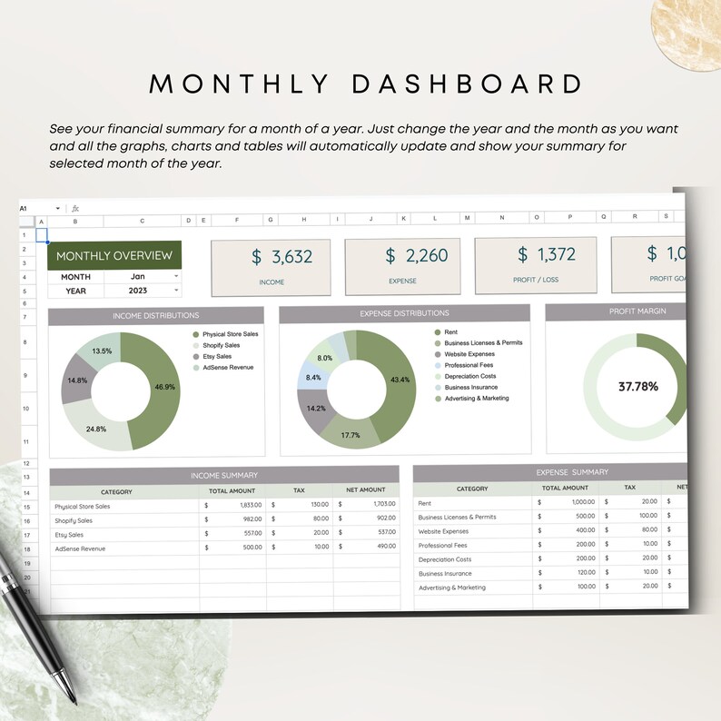 Small Business Bookkeeping Spreadsheet Google Sheets Easy Etsy Australia